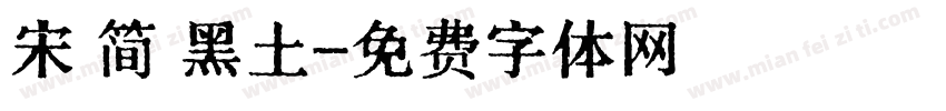 宋 简 黑土字体转换